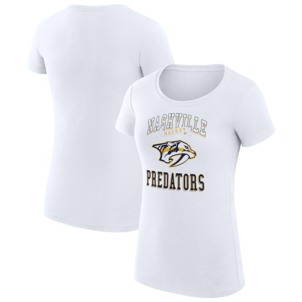 NHL Nashville Predators G-III 4Her by Carl Banks Women's Super-Slim Fit Lightweight Team Logo Graphic T-Shirt