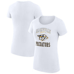 NHL Nashville Predators G-III 4Her by Carl Banks Women's Super-Slim Fit Lightweight Team Logo Graphic T-Shirt