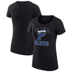NHL St. Louis Blues G-III 4Her by Carl Banks Women's Super-Slim Fit Lightweight Team Logo Graphic T-Shirt