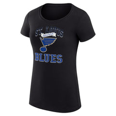 NHL St. Louis Blues G-III 4Her by Carl Banks Women's Super-Slim Fit Lightweight Team Logo Graphic T-Shirt