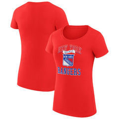 NHL New York Rangers G-III 4Her by Carl Banks Women's Super-Slim Fit Lightweight Team Logo Graphic T-Shirt