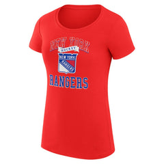 NHL New York Rangers G-III 4Her by Carl Banks Women's Super-Slim Fit Lightweight Team Logo Graphic T-Shirt