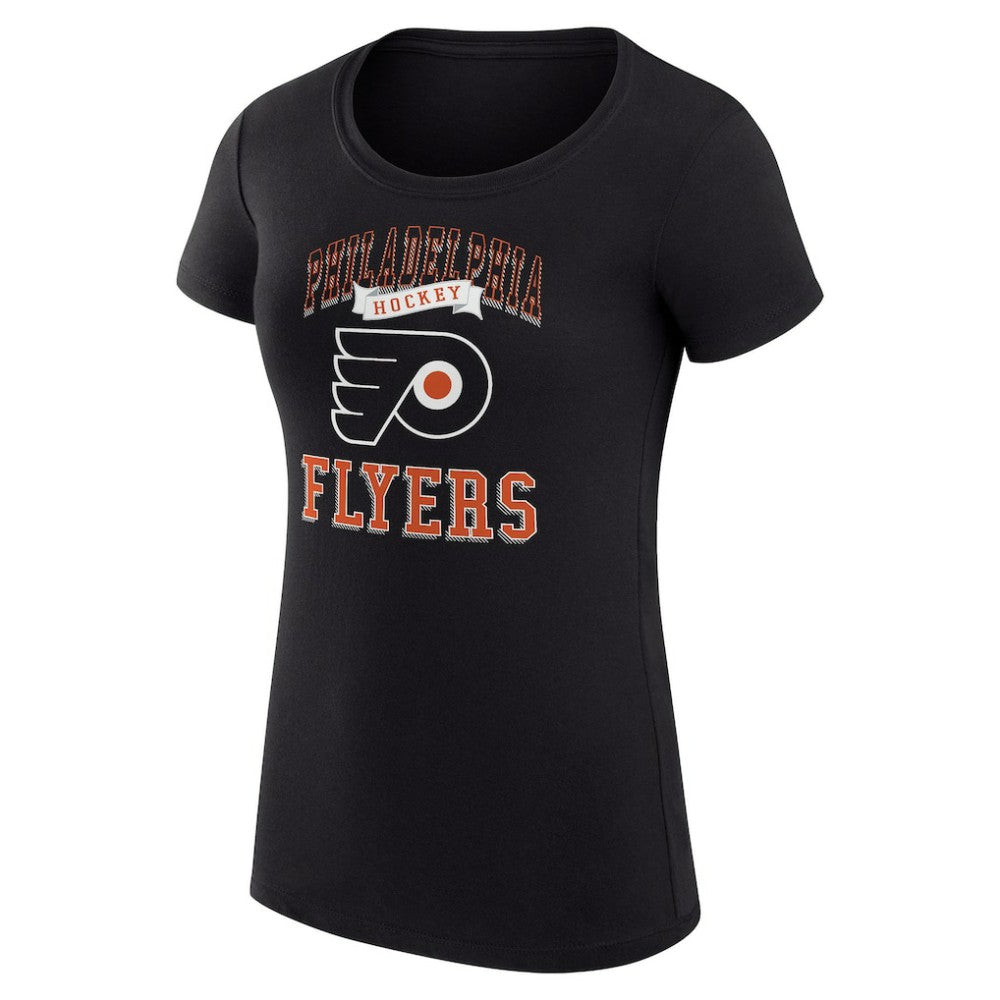 NHL Philadelphia Flyers G-III 4Her by Carl Banks Women's Super-Slim Fit Lightweight Team Logo Graphic T-Shirt
