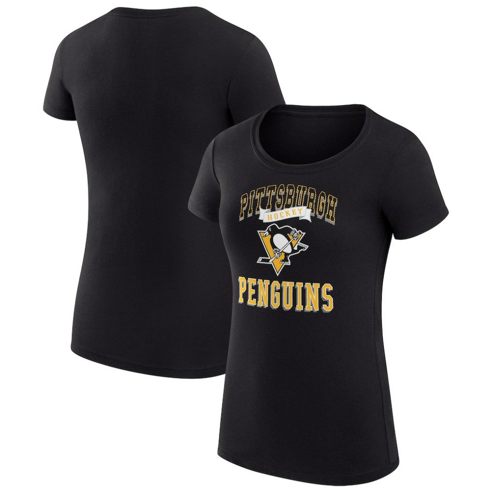 NHL Pittsburgh Penguins G-III 4Her by Carl Banks Women's Super-Slim Fit Lightweight Team Logo Graphic T-Shirt