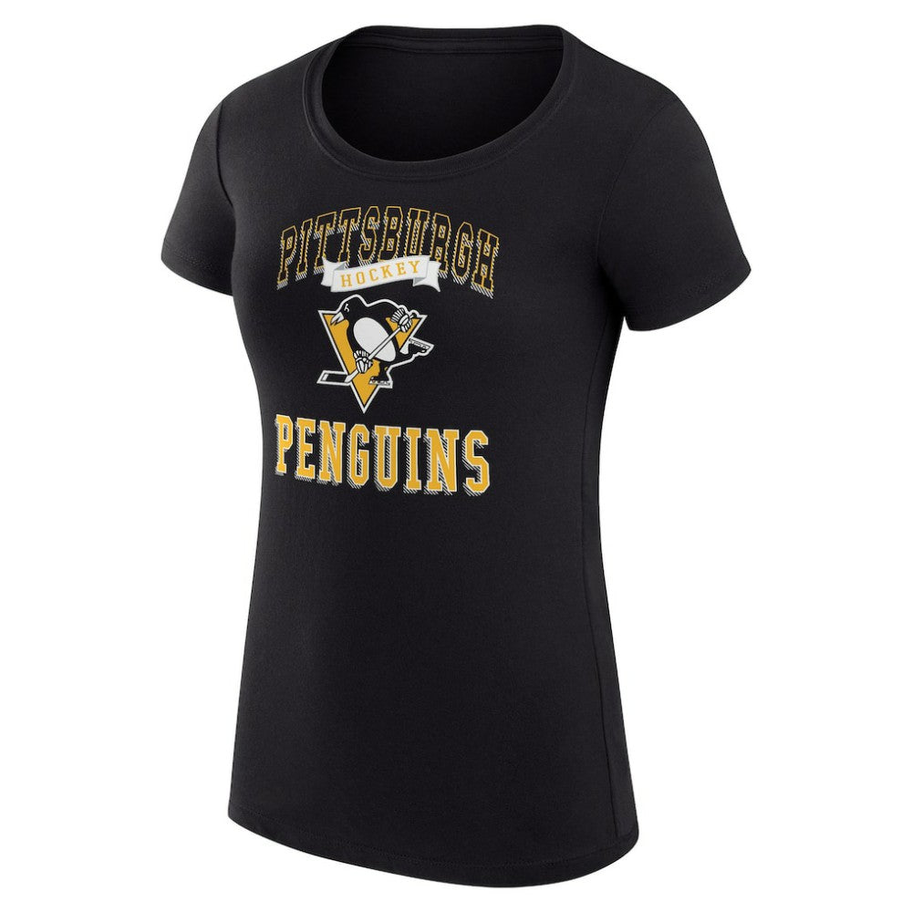 NHL Pittsburgh Penguins G-III 4Her by Carl Banks Women's Super-Slim Fit Lightweight Team Logo Graphic T-Shirt