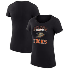 NHL Anaheim Ducks G-III 4Her by Carl Banks Women's Super-Slim Fit Lightweight Team Logo Graphic T-Shirt