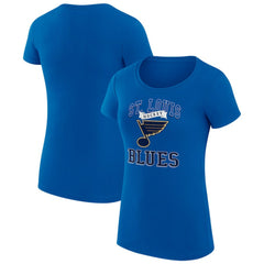 NHL St. Louis Blues G-III 4Her by Carl Banks Women's Super-Slim Fit Lightweight Team Logo Graphic T-Shirt