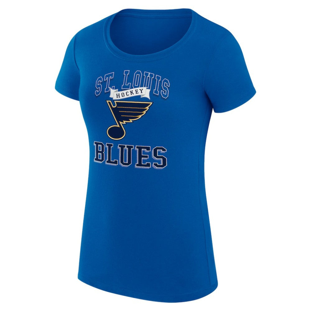 NHL St. Louis Blues G-III 4Her by Carl Banks Women's Super-Slim Fit Lightweight Team Logo Graphic T-Shirt