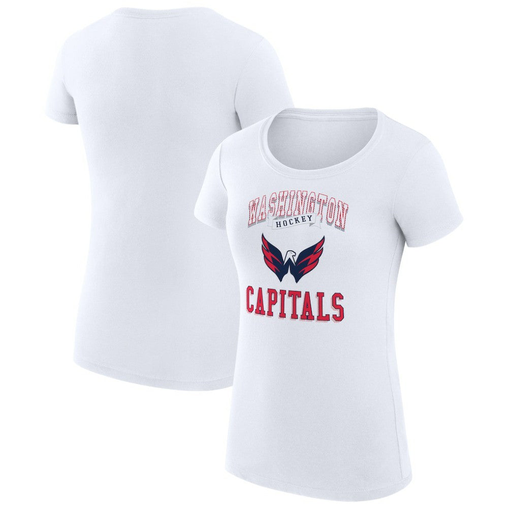 NHL Washington Capitals G-III 4Her by Carl Banks Women's Super-Slim Fit Lightweight Team Logo Graphic T-Shirt