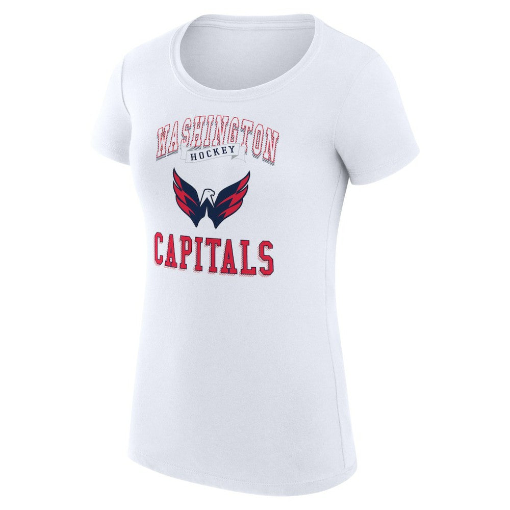 NHL Washington Capitals G-III 4Her by Carl Banks Women's Super-Slim Fit Lightweight Team Logo Graphic T-Shirt