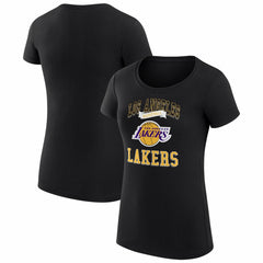 Los Angeles Lakers G-III 4Her by Carl Banks Women's Super-Slim Fit Lightweight Team Logo T-Shirt