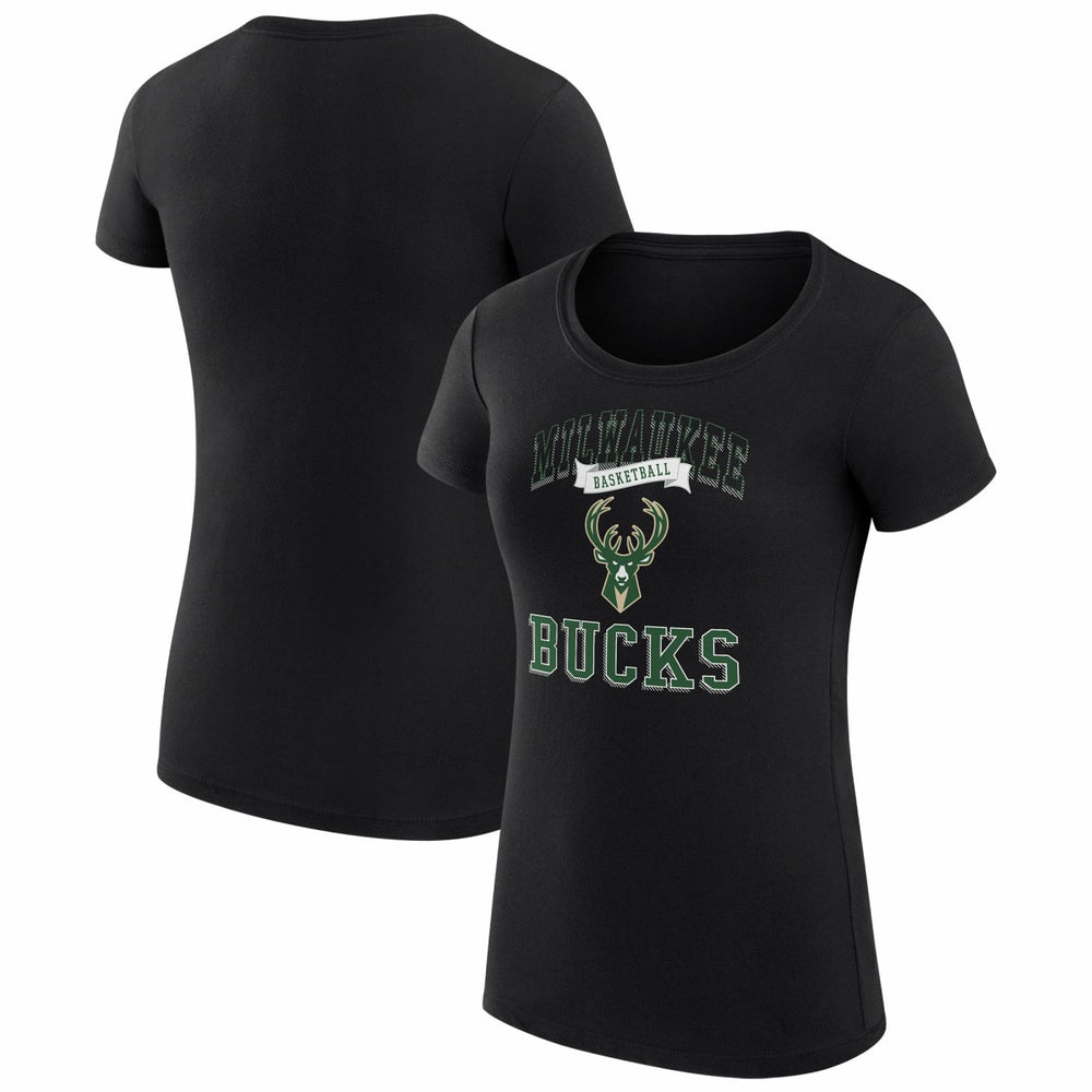 Milwaukee Bucks G-III 4Her by Carl Banks Women's Super-Slim Fit Lightweight Team Logo T-Shirt