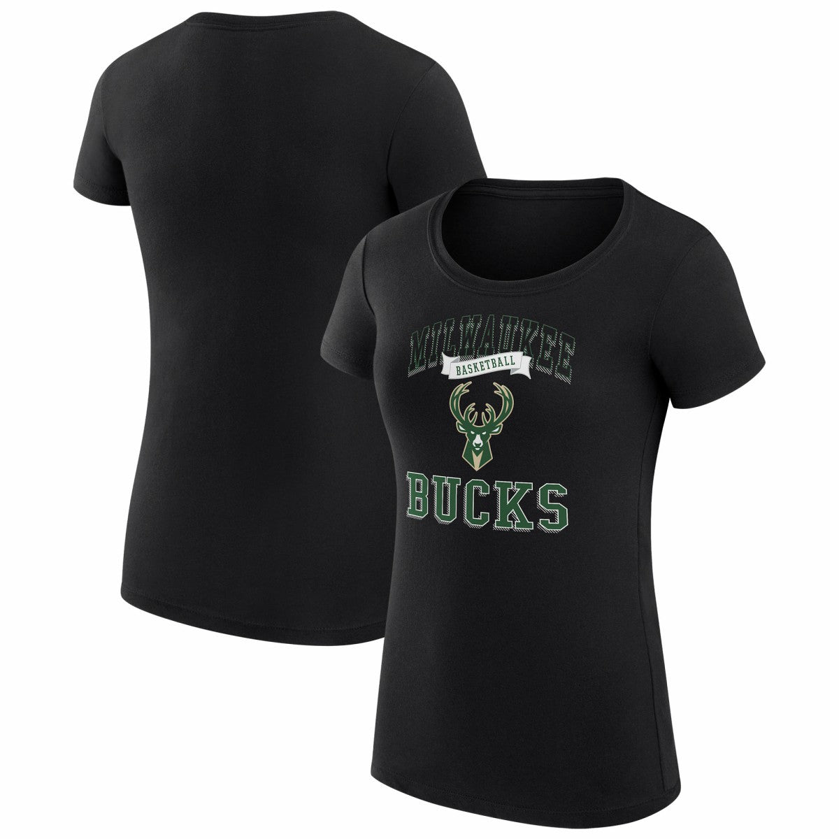 Milwaukee Bucks G-III 4Her by Carl Banks Women's Super-Slim Fit Lightweight Team Logo T-Shirt