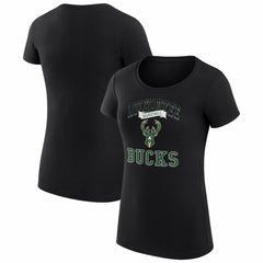 Milwaukee Bucks G-III 4Her by Carl Banks Women's Super-Slim Fit Lightweight Team Logo T-Shirt