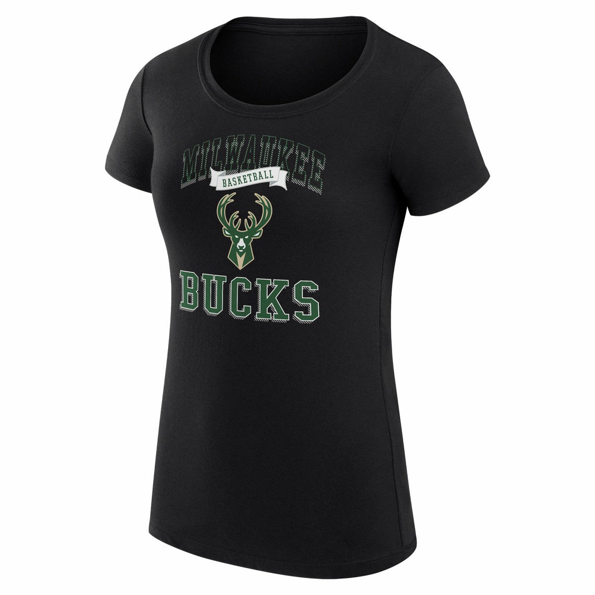 Milwaukee Bucks G-III 4Her by Carl Banks Women's Super-Slim Fit Lightweight Team Logo T-Shirt
