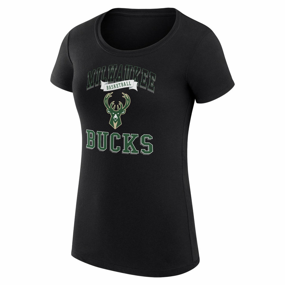 Milwaukee Bucks G-III 4Her by Carl Banks Women's Super-Slim Fit Lightweight Team Logo T-Shirt