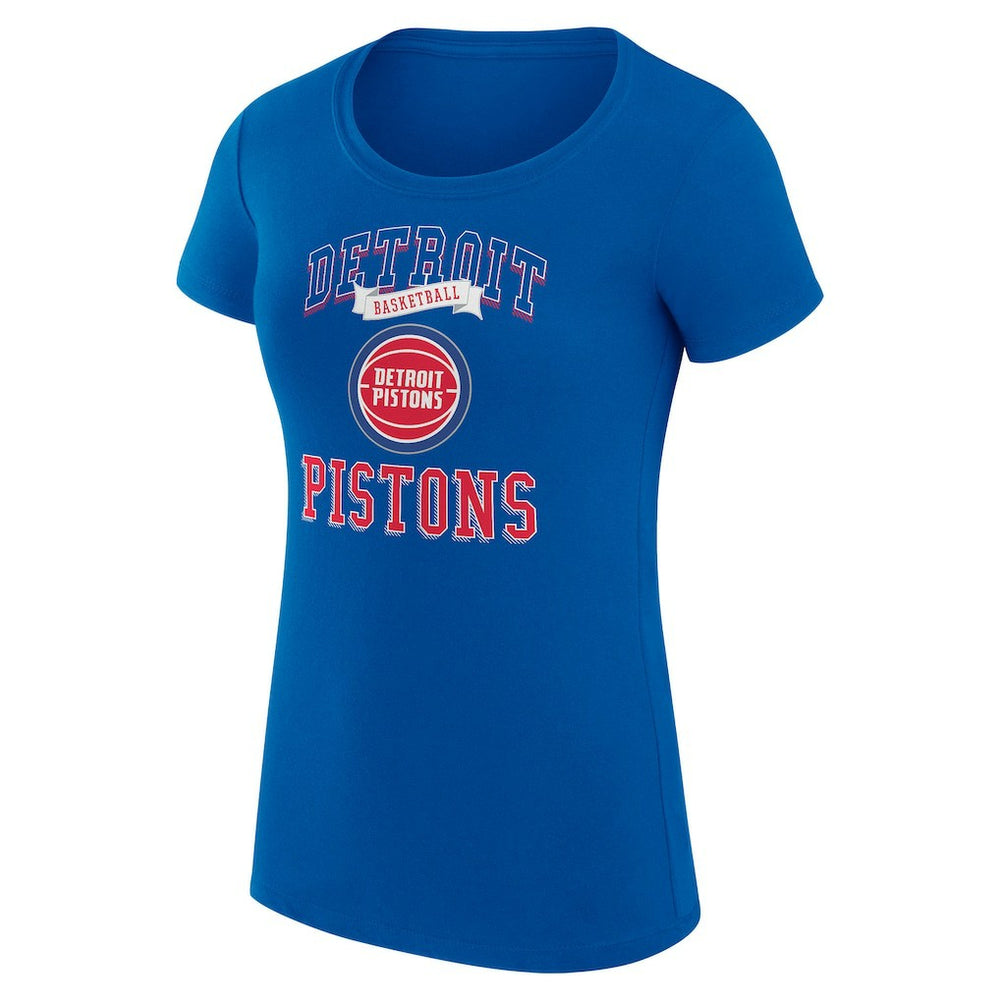 Detroit Pistons G-III 4Her by Carl Banks Women's Super-Slim Fit Lightweight Team Logo T-Shirt sale
