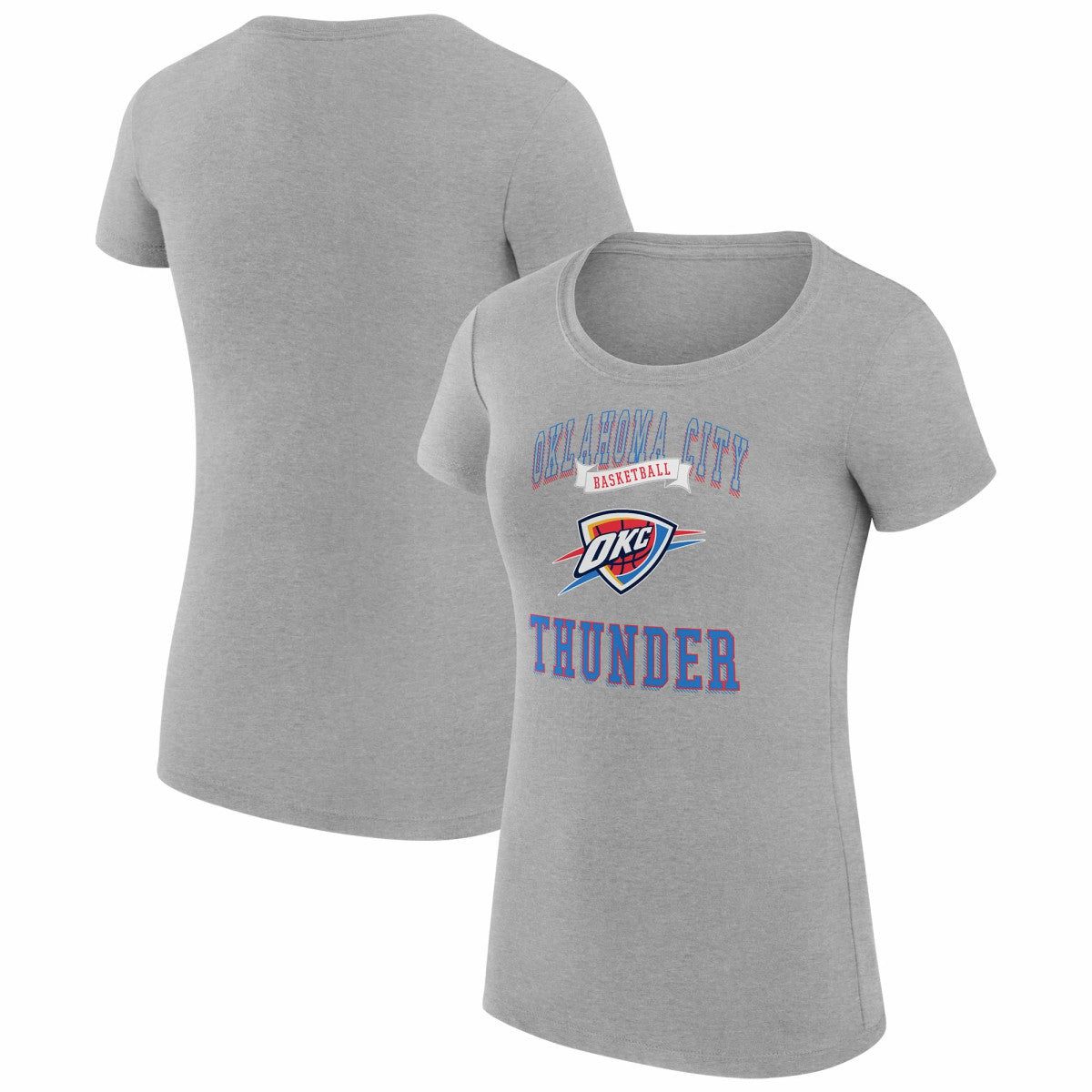 Oklahoma City Thunder G-III 4Her by Carl Banks Women's Super-Slim Fit Lightweight Team Logo T-Shirt