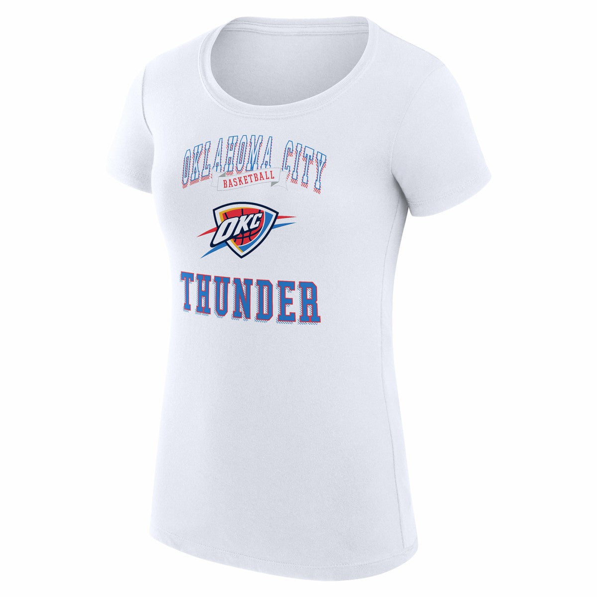 Oklahoma City Thunder G-III 4Her by Carl Banks Women's Super-Slim Fit Lightweight Team Logo T-Shirt
