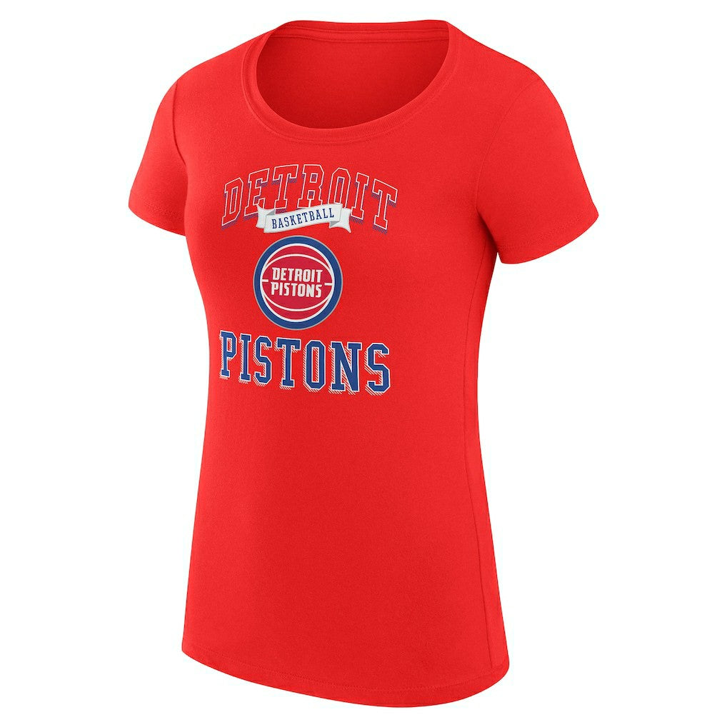 Detroit Pistons G-III 4Her by Carl Banks Women's Super-Slim Fit Lightweight Team Logo T-Shirt sale
