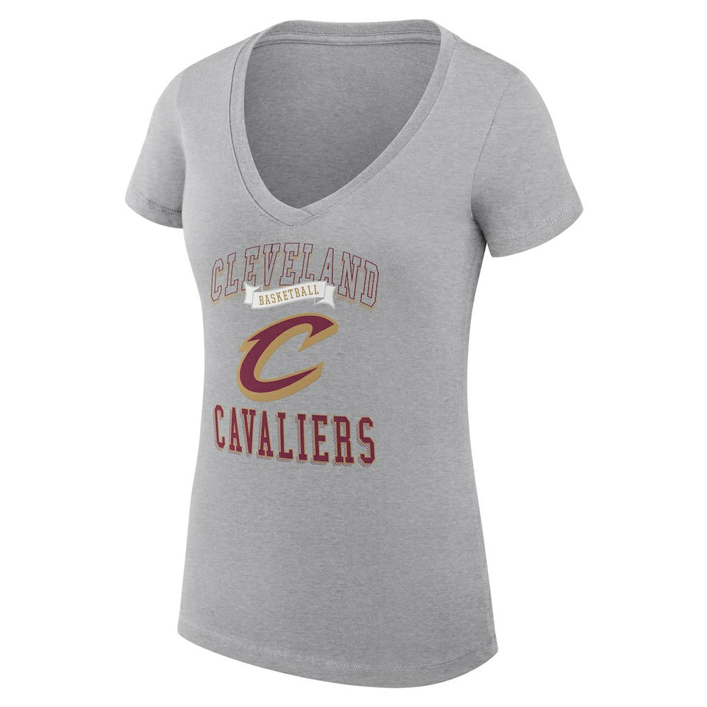 Cleveland Cavaliers G-III 4Her by Carl Banks Women's Super-Slim Fit Lightweight Team Logo V-Neck T-Shirt sale