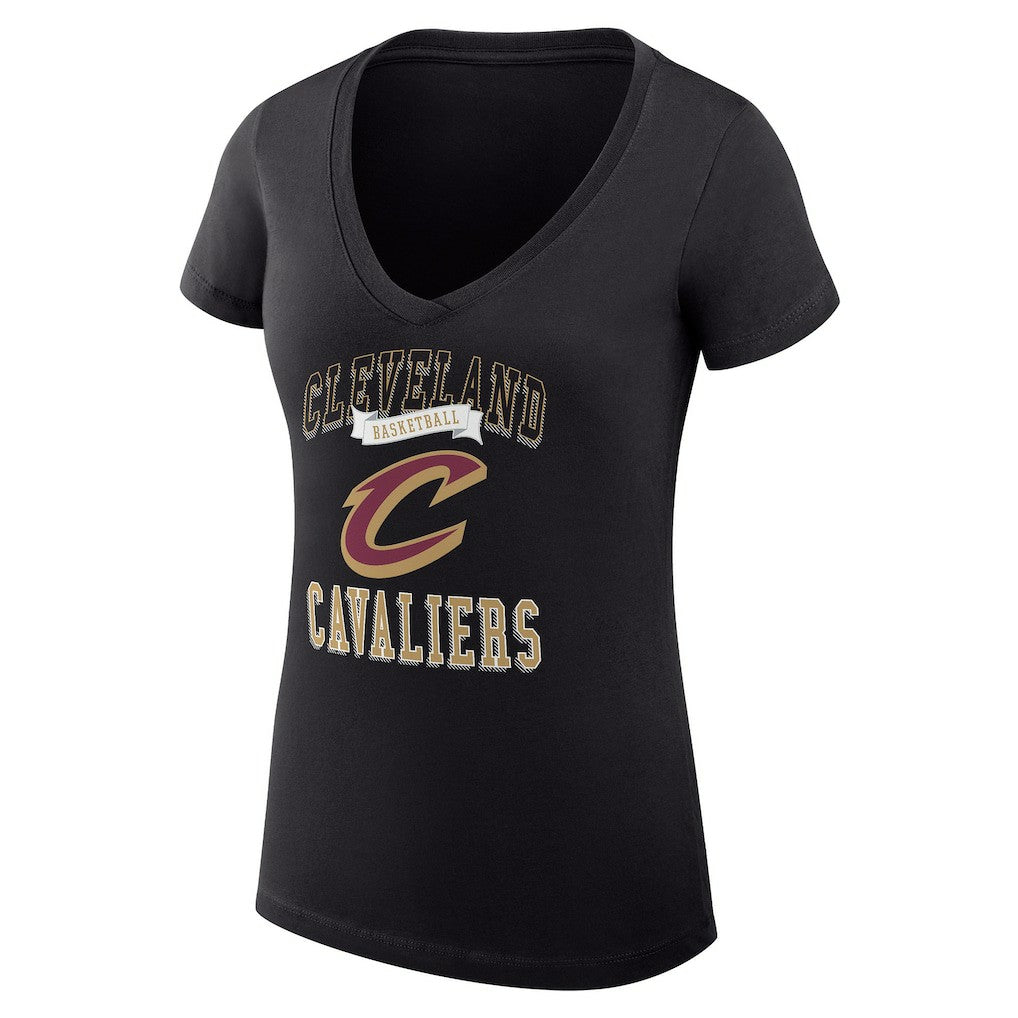 Cleveland Cavaliers G-III 4Her by Carl Banks Women's Super-Slim Fit Lightweight Team Logo V-Neck T-Shirt sale