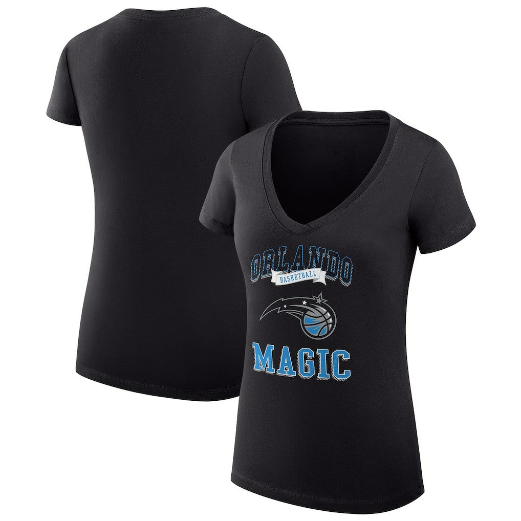 Orlando Magic G-III 4Her by Carl Banks Women's Super-Slim Fit Lightweight Team Logo V-Neck T-Shirt