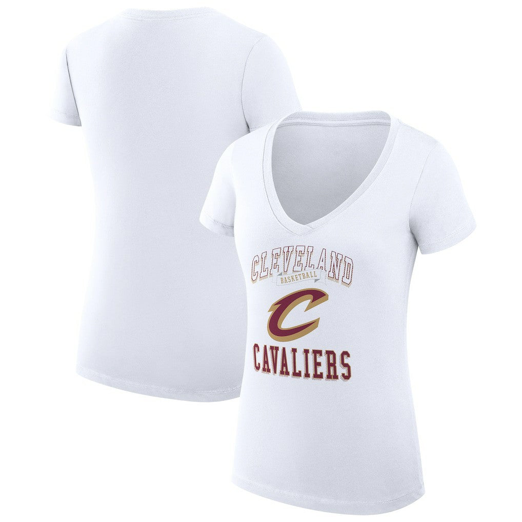 Cleveland Cavaliers G-III 4Her by Carl Banks Women's Super-Slim Fit Lightweight Team Logo V-Neck T-Shirt sale