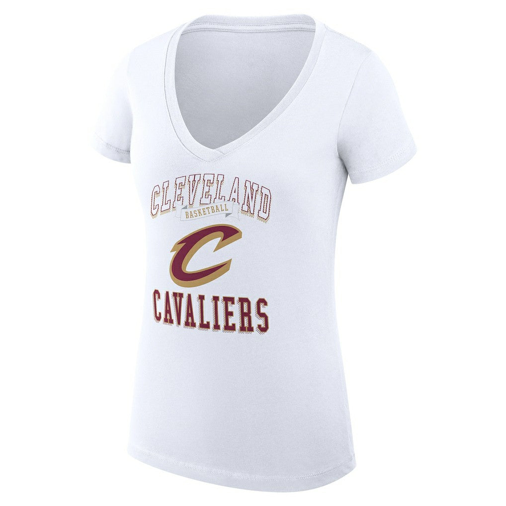 Cleveland Cavaliers G-III 4Her by Carl Banks Women's Super-Slim Fit Lightweight Team Logo V-Neck T-Shirt sale