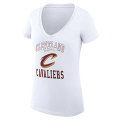 Cleveland Cavaliers G-III 4Her by Carl Banks Women's Super-Slim Fit Lightweight Team Logo V-Neck T-Shirt sale