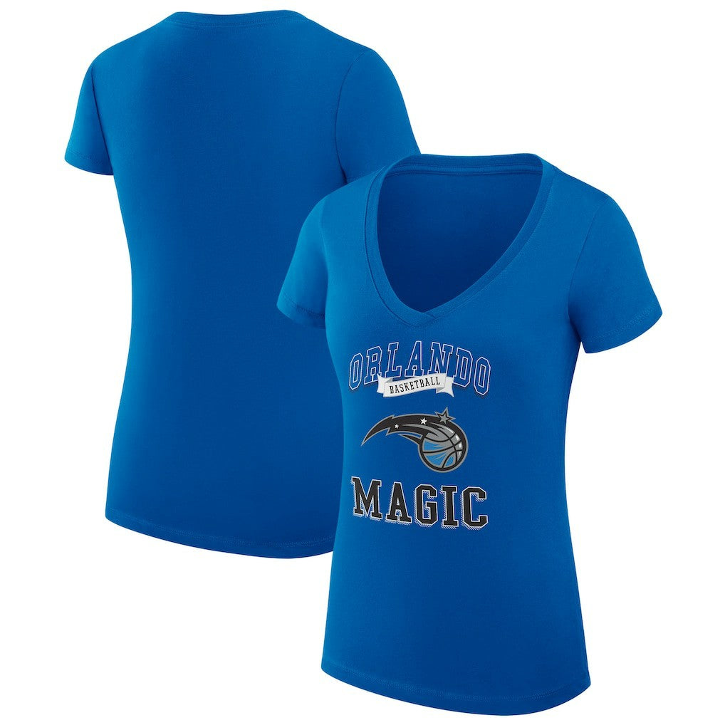 Orlando Magic G-III 4Her by Carl Banks Women's Super-Slim Fit Lightweight Team Logo V-Neck T-Shirt