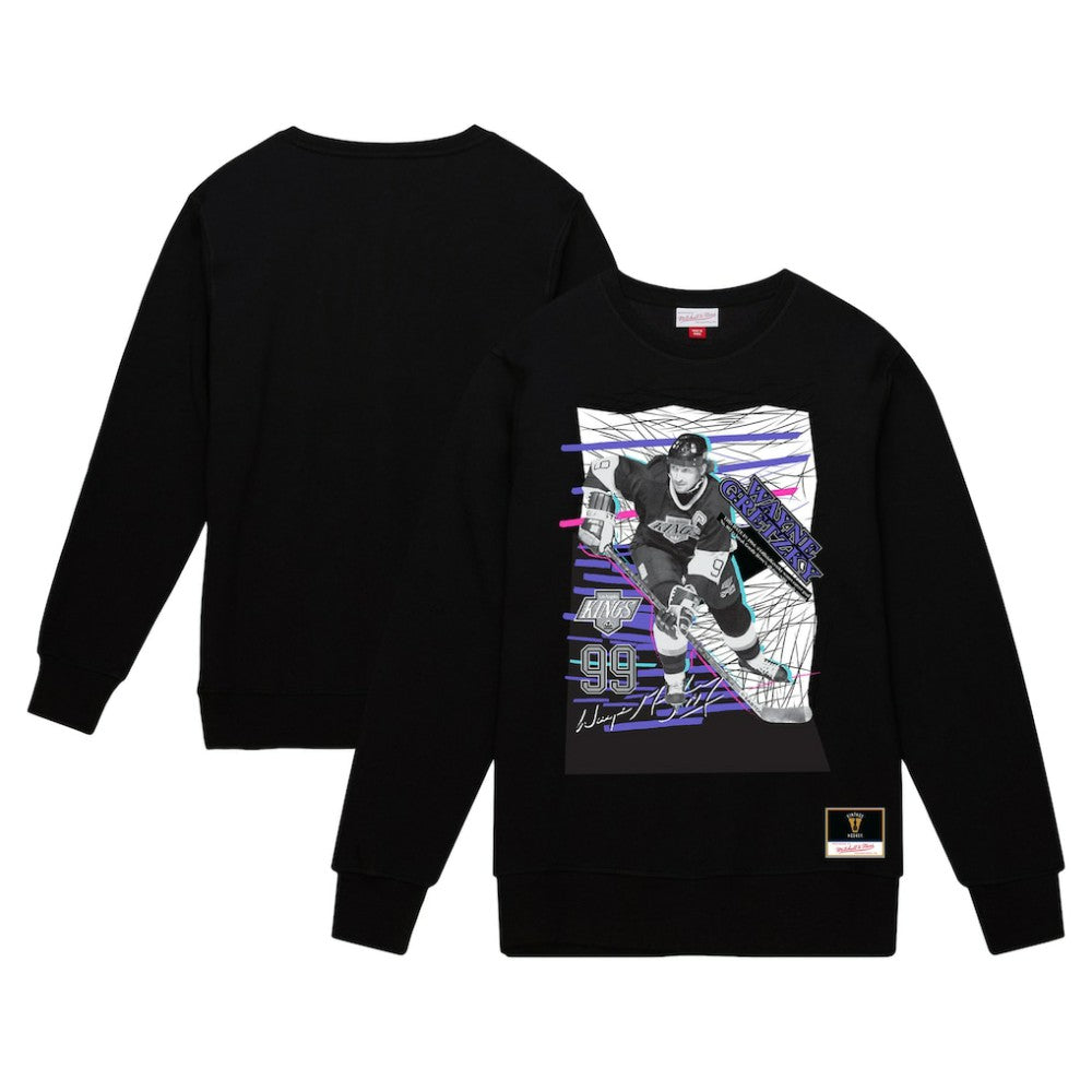 NHL Wayne Gretzky Los Angeles Kings Mitchell & Ness Streak Pullover Sweatshirt