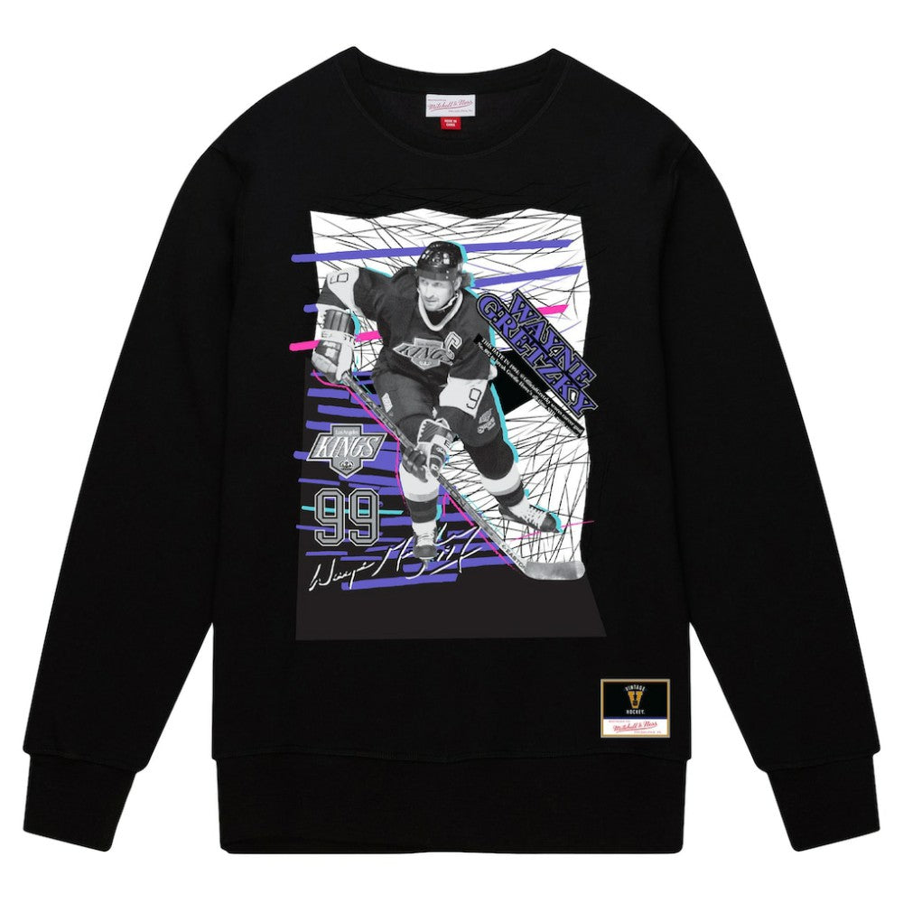 NHL Wayne Gretzky Los Angeles Kings Mitchell & Ness Streak Pullover Sweatshirt