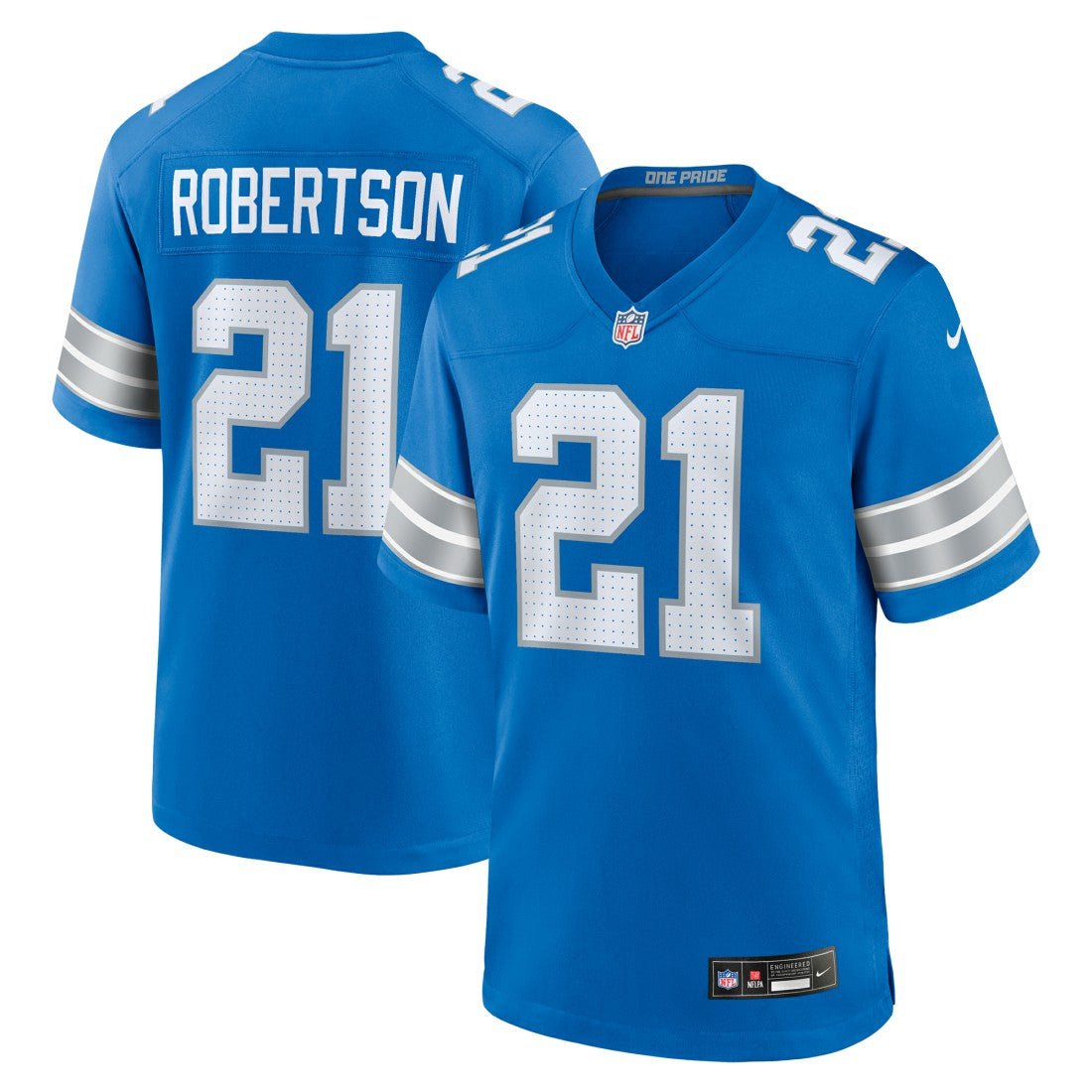 Amik Robertson  Game Jersey - Detroit Lions Jerseys