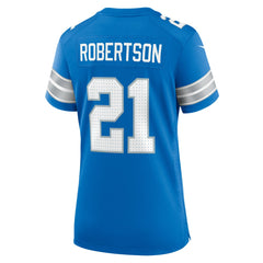 Amik Robertson  Women's Team Game Jersey - Detroit Lions Jerseys