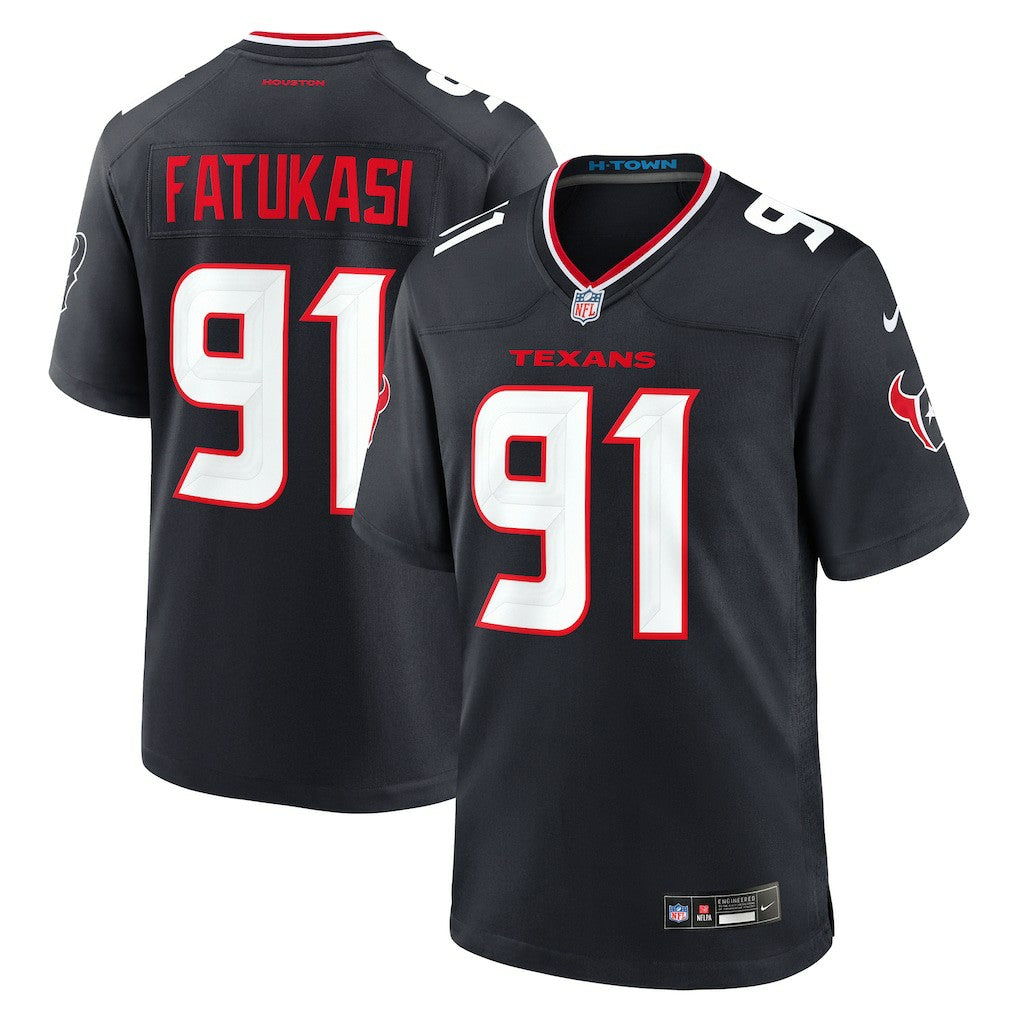 Folorunso Fatukasi  Team Game Jersey - Houston Texans Jerseys
