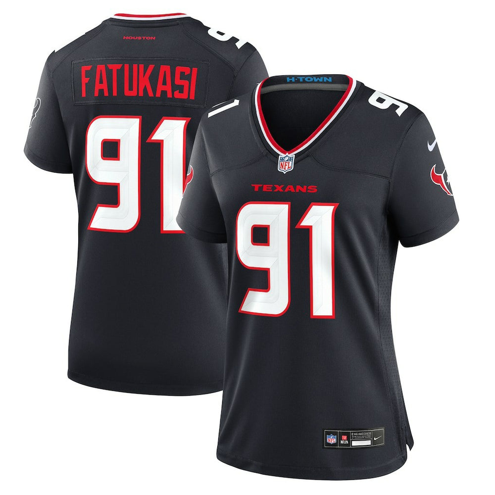 Folorunso Fatukasi  Women's Team Game Jersey - Houston Texans Jerseys