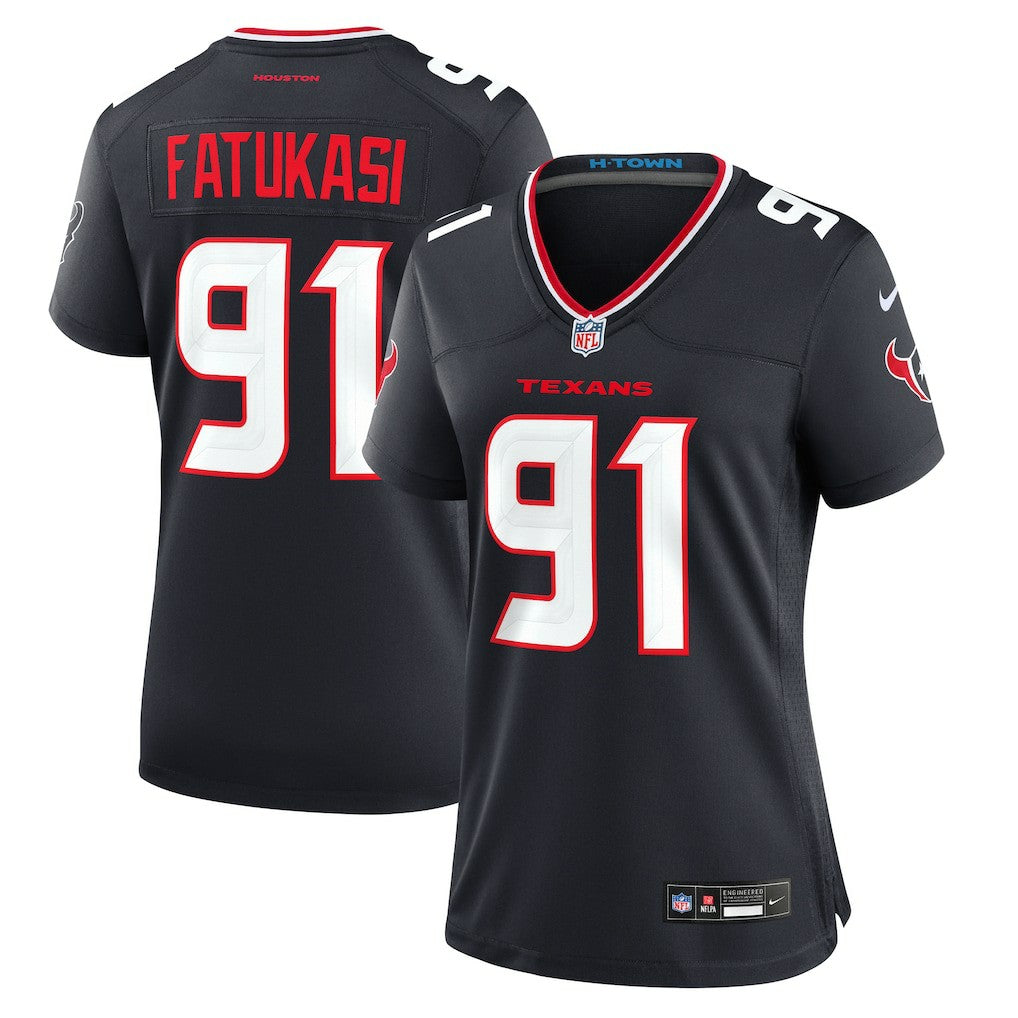 Folorunso Fatukasi  Women's Team Game Jersey - Houston Texans Jerseys