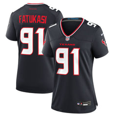Folorunso Fatukasi  Women's Team Game Jersey - Houston Texans Jerseys