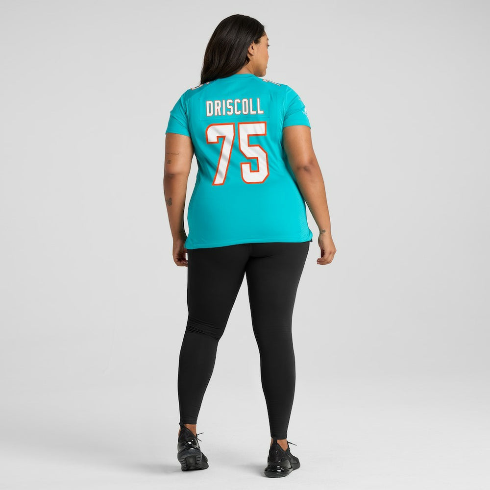 Jack Driscoll  Women's Team Game Jersey - Miami Dolphins Jerseys