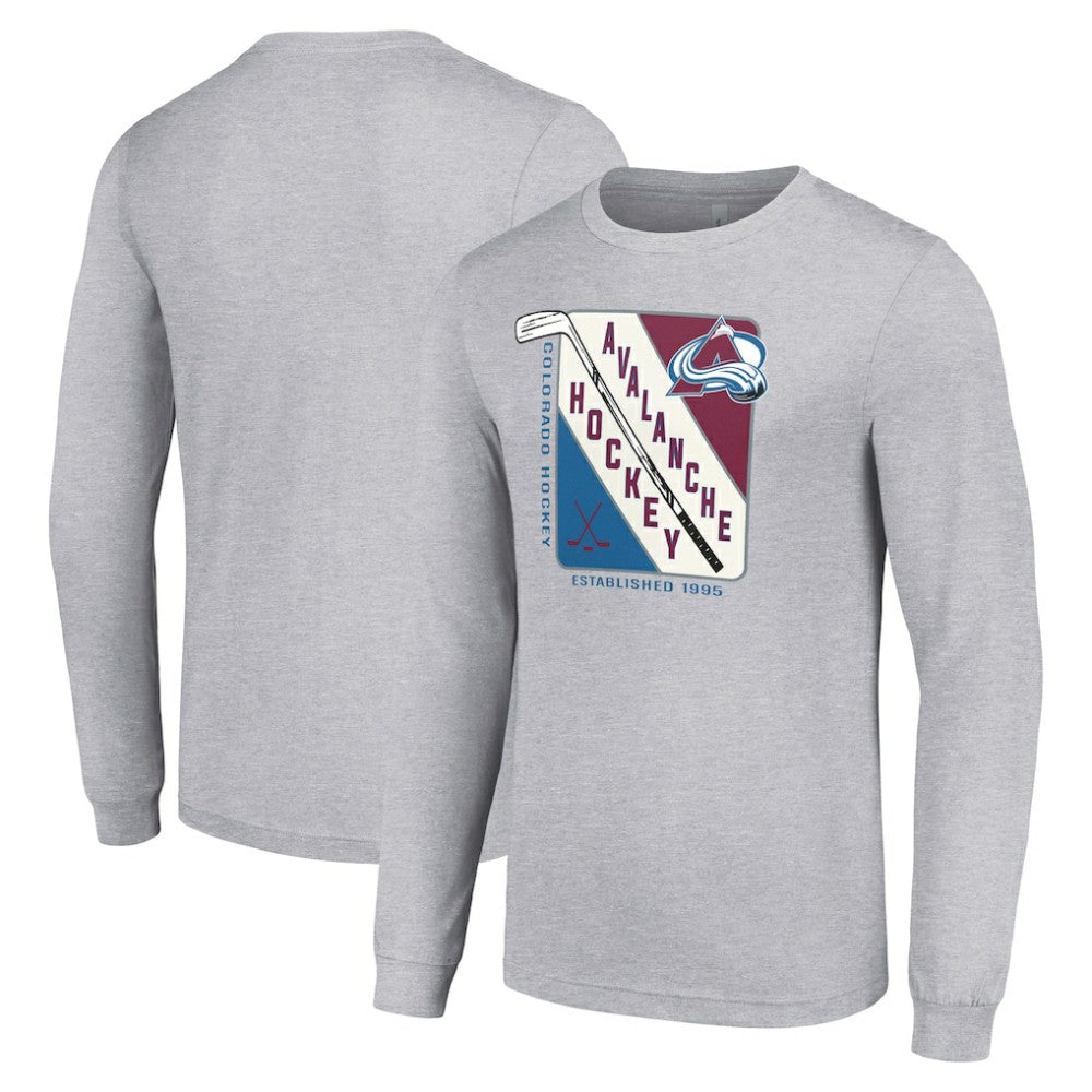 NHL Colorado Avalanche Starter Shield Long Sleeve Graphic T-Shirt