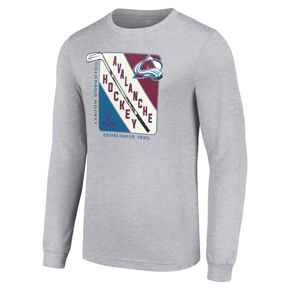 NHL Colorado Avalanche Starter Shield Long Sleeve Graphic T-Shirt