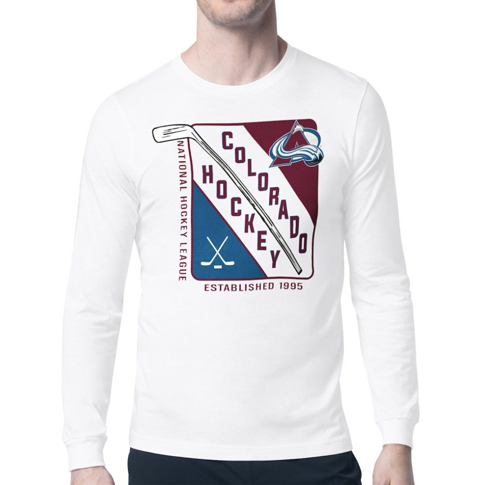 NHL Colorado Avalanche Starter Shield Long Sleeve Graphic T-Shirt