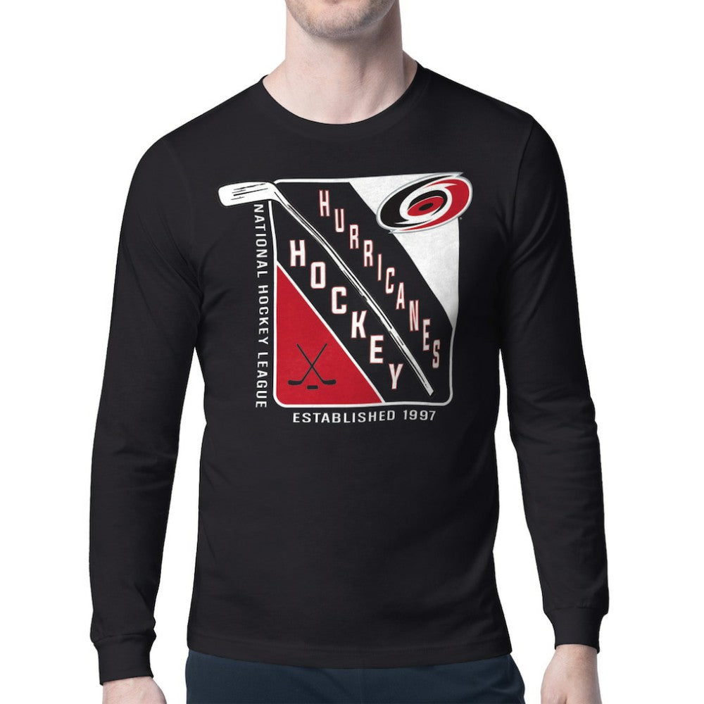 NHL Carolina Hurricanes Starter Shield Long Sleeve Graphic T-Shirt