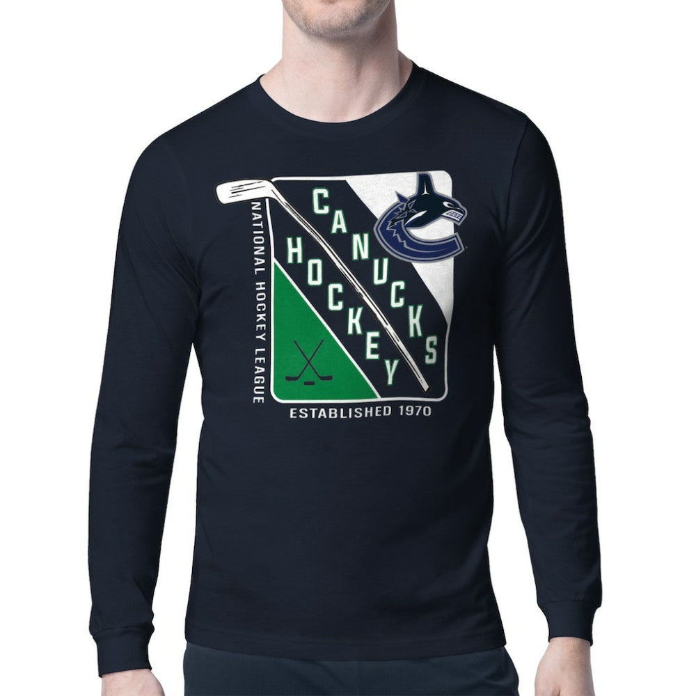 NHL Vancouver Canucks Starter Shield Long Sleeve Graphic T-Shirt