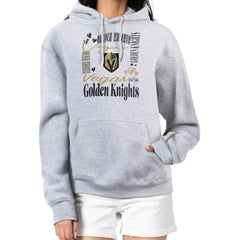NHL Vegas Golden Knights G-III 4Her by Carl Banks Women's Collage Team Graphic Tri-Blend Fleece Pullover Hoodie