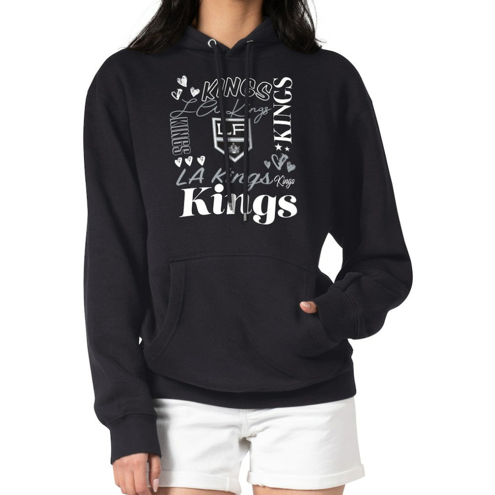 NHL Los Angeles Kings G-III 4Her by Carl Banks Women's Collage Team Graphic Tri-Blend Fleece Pullover Hoodie