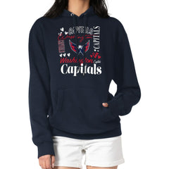 NHL Washington Capitals G-III 4Her by Carl Banks Women's Collage Team Graphic Tri-Blend Fleece Pullover Hoodie