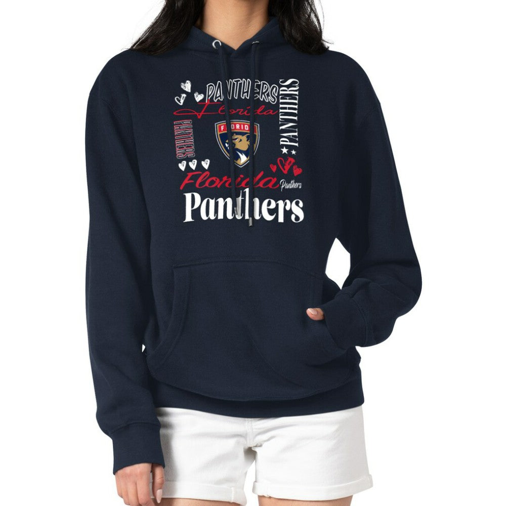 NHL Florida Panthers G-III 4Her by Carl Banks Women's Collage Team Graphic Tri-Blend Fleece Pullover Hoodie