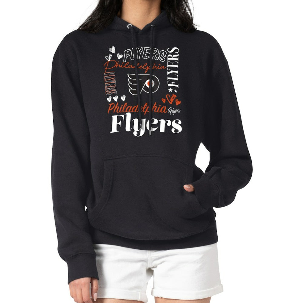 NHL Philadelphia Flyers G-III 4Her by Carl Banks Women's Collage Team Graphic Tri-Blend Fleece Pullover Hoodie